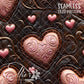 Tooled Leather Hearts - 25 Tiled Pattern Digital Images (Seamless)