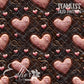 Tooled Leather Hearts - 25 Tiled Pattern Digital Images (Seamless)