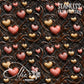 Tooled Leather Hearts - 25 Tiled Pattern Digital Images (Seamless)