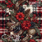 Leopard Christmas - 14 Tiled Pattern Digital Images (Seamless)