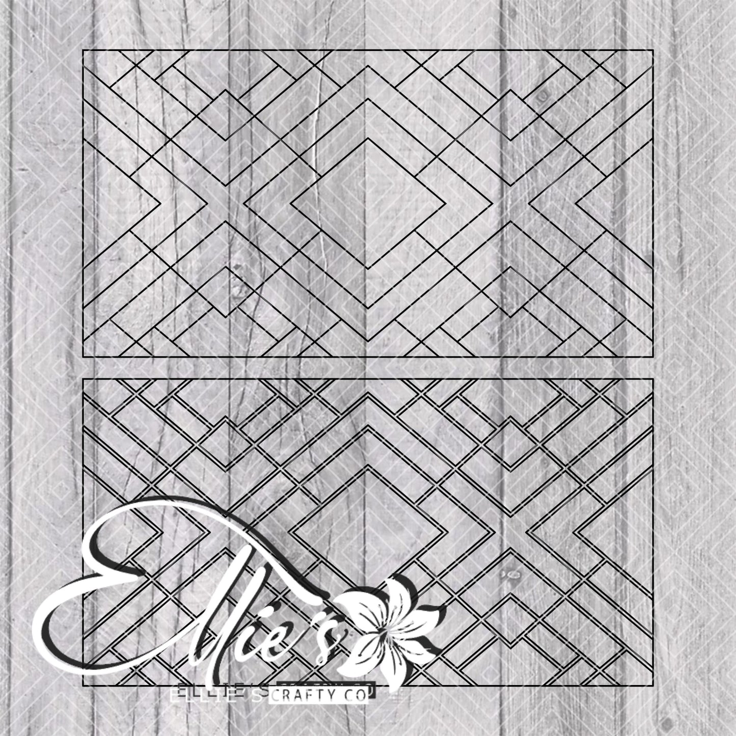 Art Deco Mosaic V3 Template for Mini Skinny Tumblers