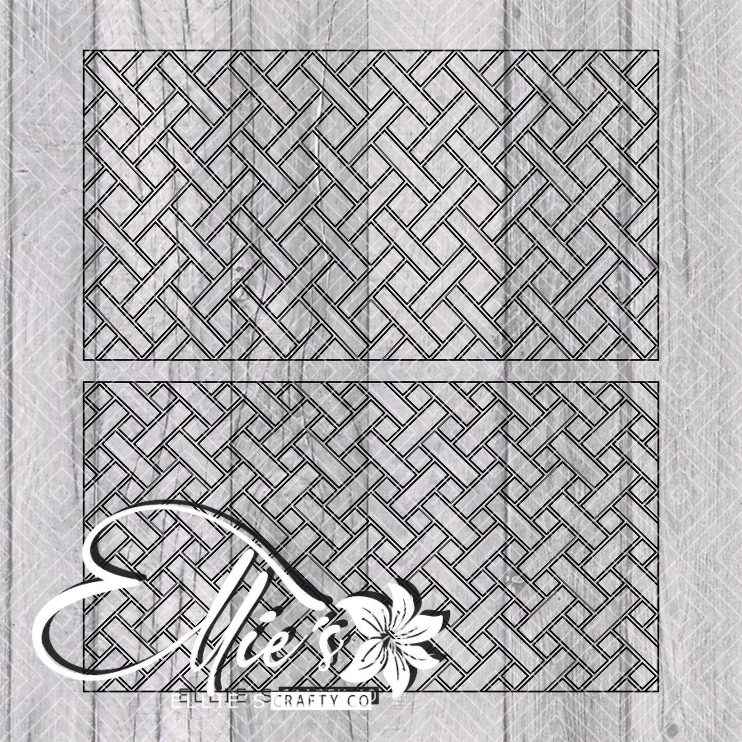 Basket Weave Collection Template for Mini Skinny Tumblers