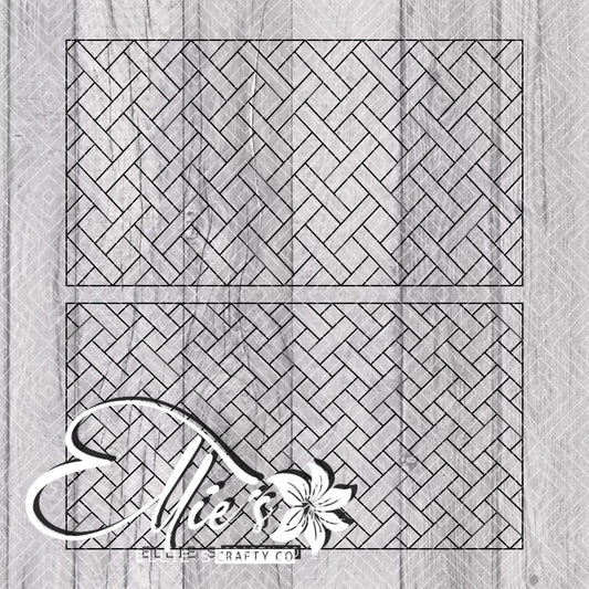 Basket Weave Collection Template for Mini Skinny Tumblers