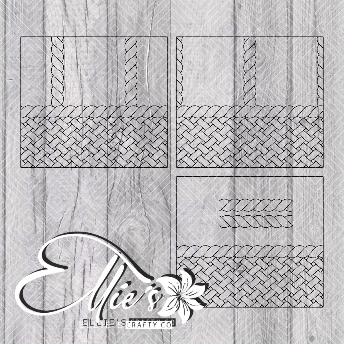 Picnic Basket Template for Straight Tumblers elliescraftyco