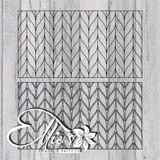 Braided Tangram Template for Mini Skinny Tumblers