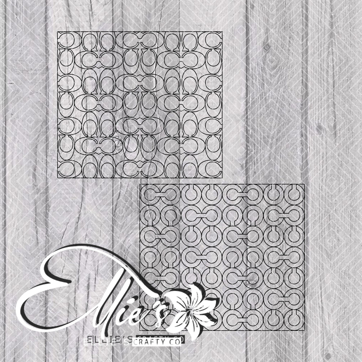 Bojui Lettering Bouji Pattern Template for Straight Tumblers V6 β elliescraftyco