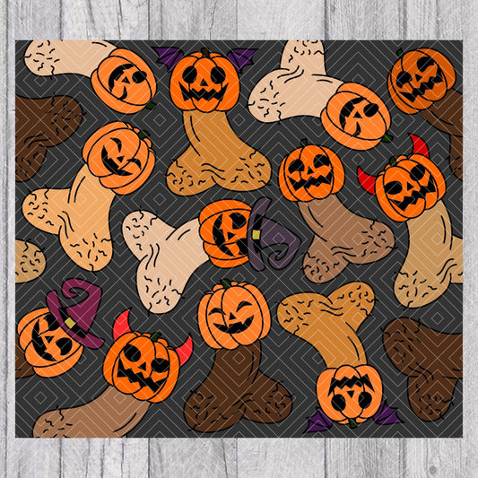 Dick-o'-lanterns Template for Straight Tumblers