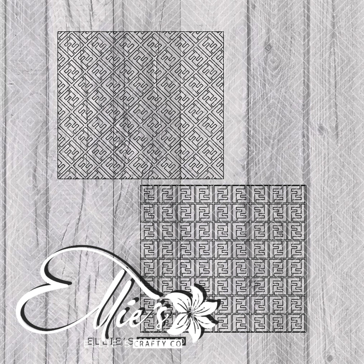 Bojui Lettering Bouji Pattern Template for Straight Tumblers V4 β elliescraftyco