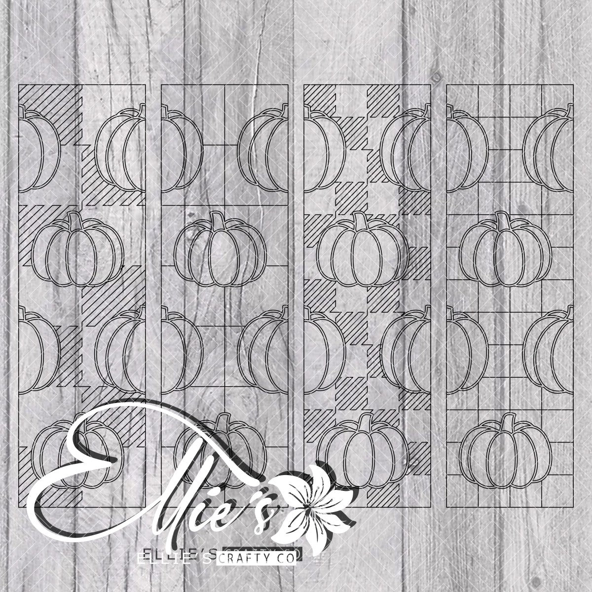 Fall Pumpkins Plaid Picnic Pen Template