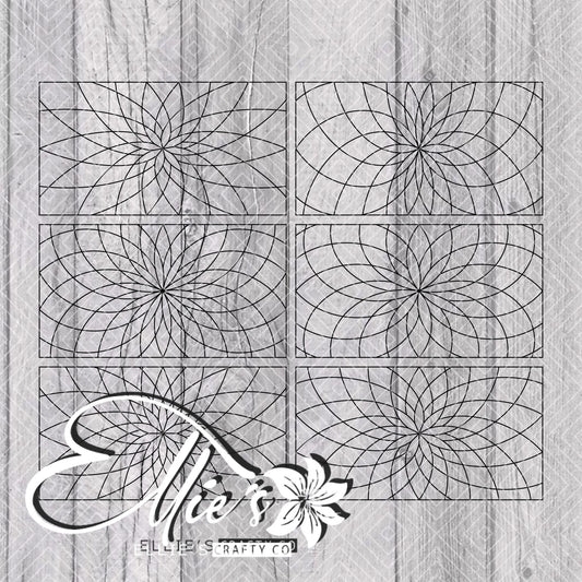 Geo Dahlias Collection Template for Mini Skinny Tumblers