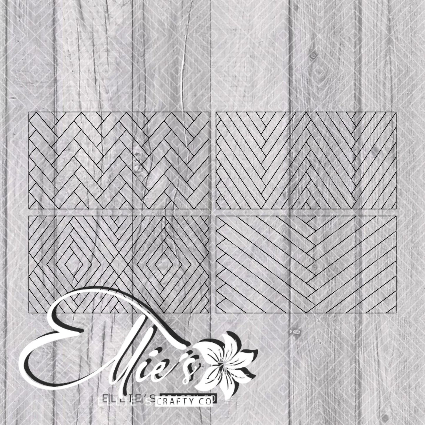 Herringbone Collection Template for Mini Skinny Tumblers