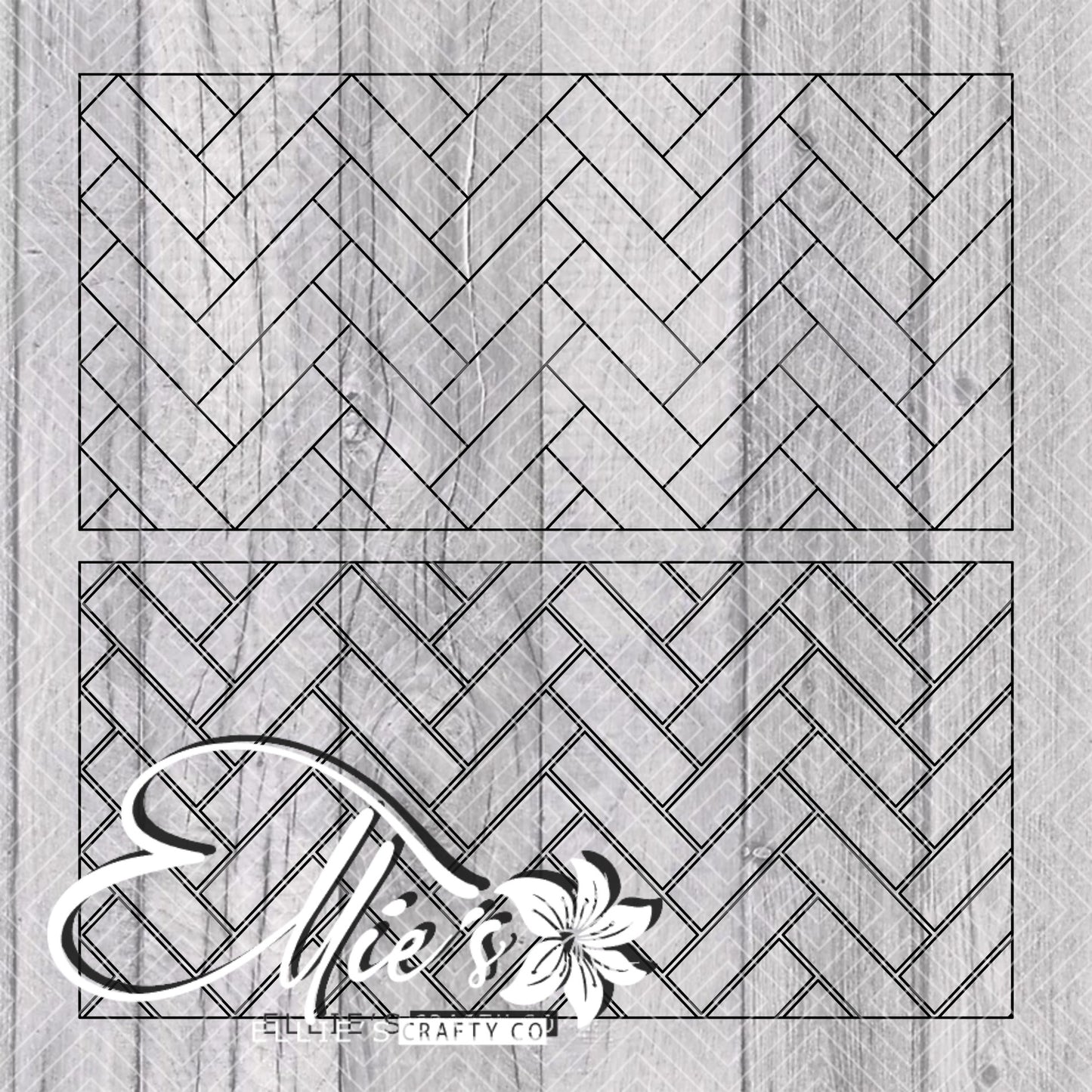 Herringbone Template for Mini Skinny Tumblers