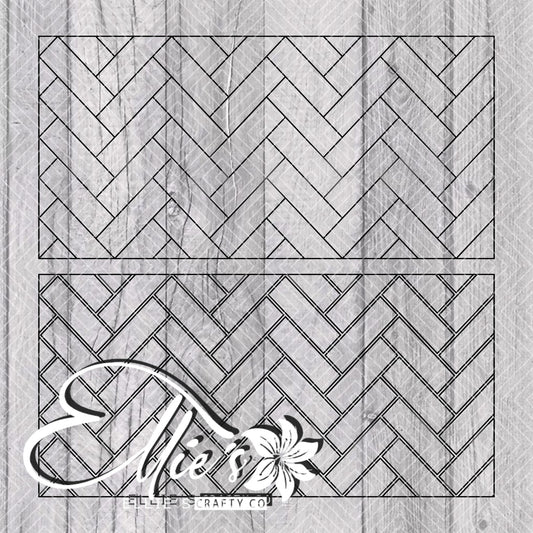 Herringbone Template for Mini Skinny Tumblers