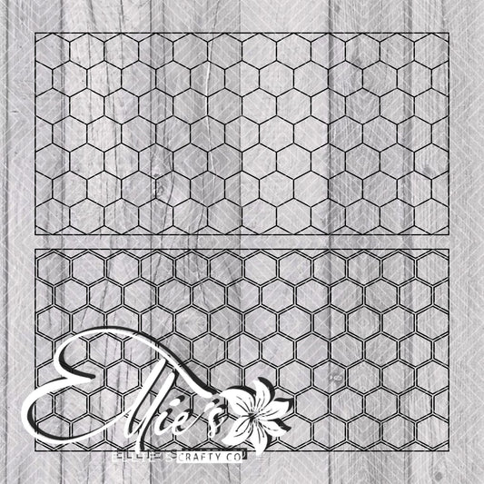 Honeycomb Template for Mini Skinny Tumblers