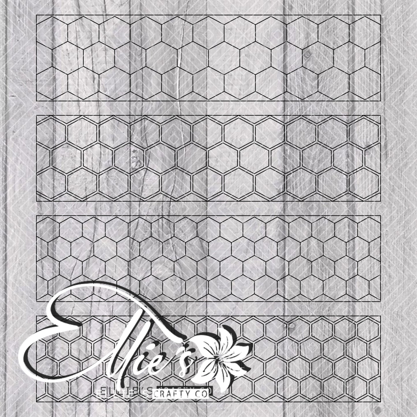 Honeycomb Template for Mini Shot Glass Tumblers