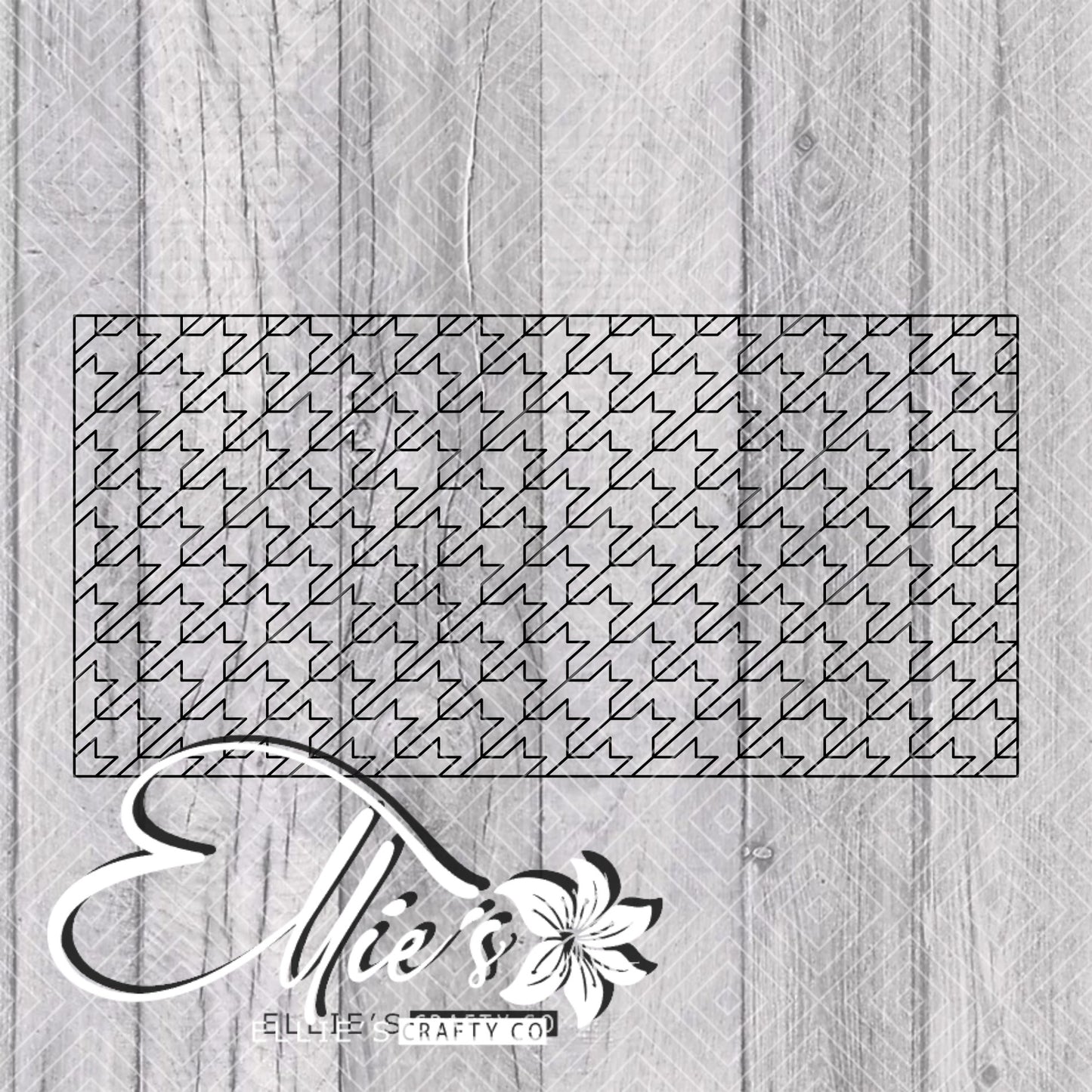 Houndstooth Template for Mini Skinny Tumblers