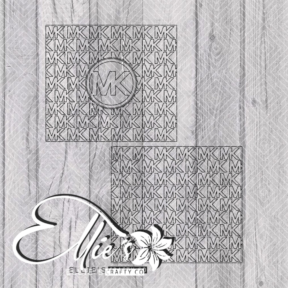 Bojui Lettering Bouji Pattern Template for Straight Tumblers V5 β elliescraftyco