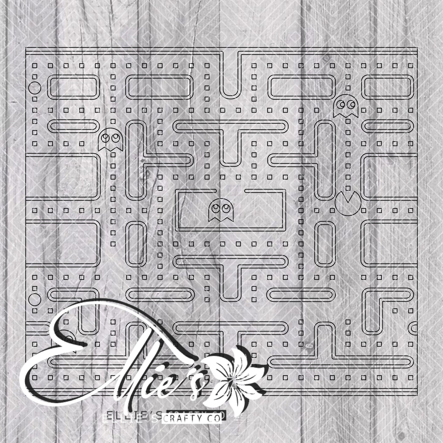 Pac-Man Template for 20oz Skinny Straight Tumblers