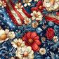 Patriotic Floral Bundle 3 Tumbler Wrap Bundle