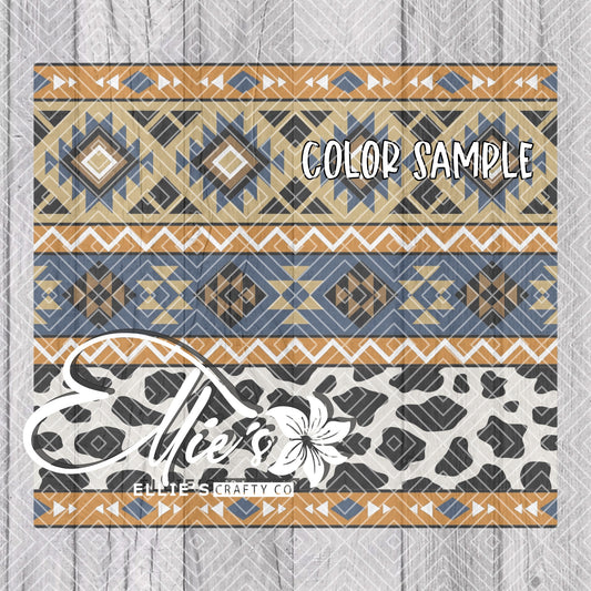 Southwestern Blanket V1 Template for 20oz Skinny Straight Tumblers