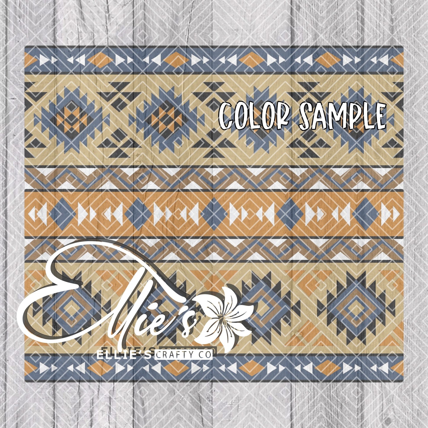 Southwestern Blanket V2 Template for 20oz Skinny Straight Tumblers