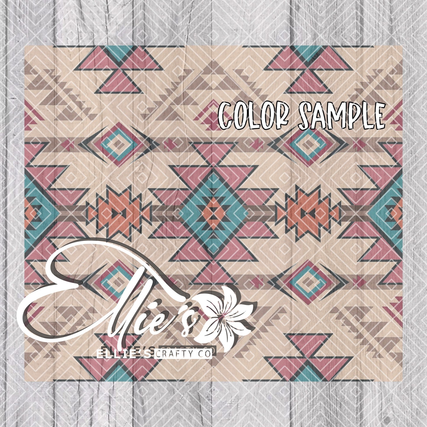 Southwestern Blanket V5 Template for 20oz Skinny Straight Tumblers