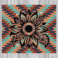 Bravo Inspired Southwestern Sunflower Template for Straight Tumblers
