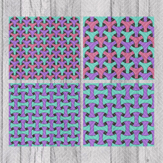 Trippy Weave Template for 20oz Skinny Straight Tumblers