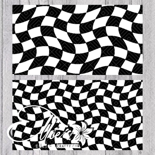 Warp Checkered Template for Mini Skinny Tumblers