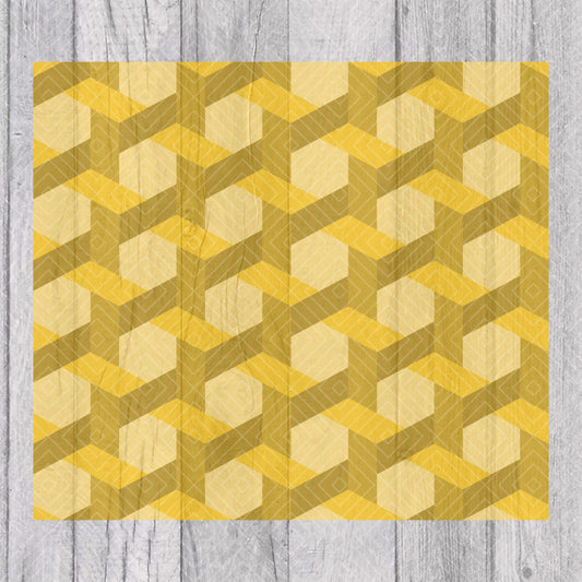 Weaved Honeycomb Template for 20oz Skinny Straight Tumblers