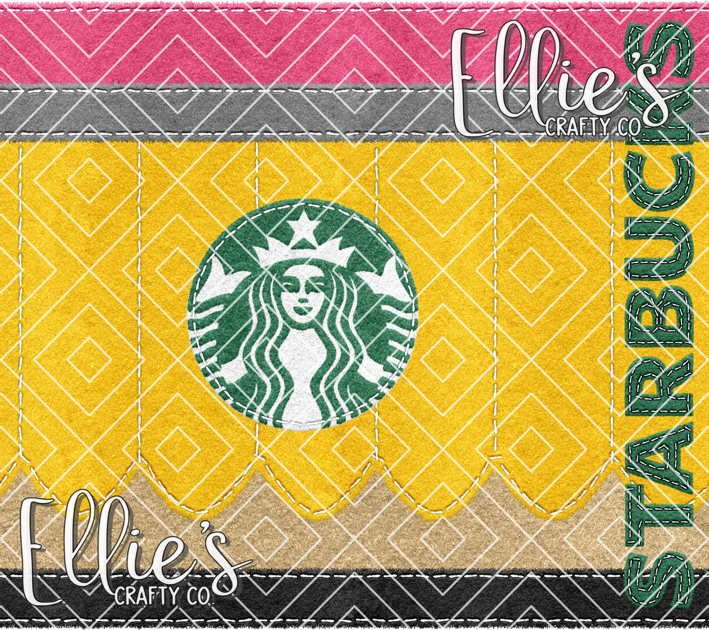 Starbucks Felt Pencil Tumbler Wrap