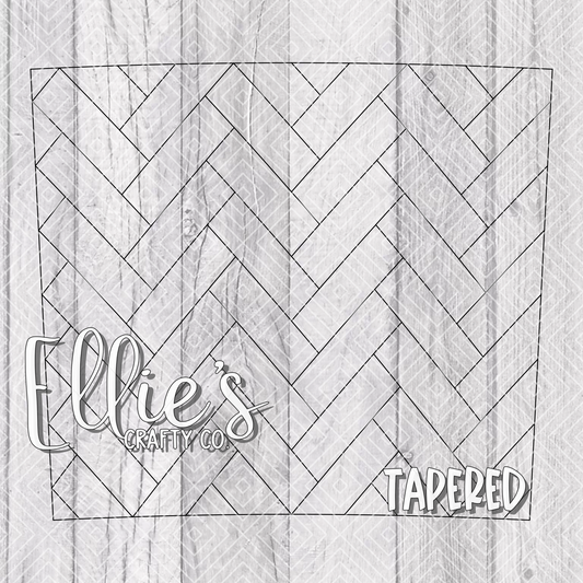 Herringbone Template for 20oz Skinny Tapered Tumblers