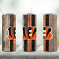 Football Team Painted on Wood Tumbler Wrap