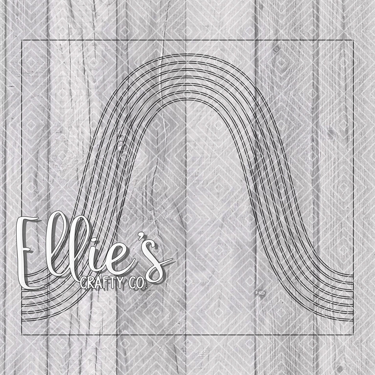 Bojui Lettering Bouji Rainbow Split Template for Straight Tumblers β elliescraftyco