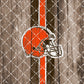 Football Team Painted on Wood Tumbler Wrap