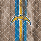 Football Team Painted on Wood Tumbler Wrap