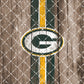 Football Team Painted on Wood Tumbler Wrap