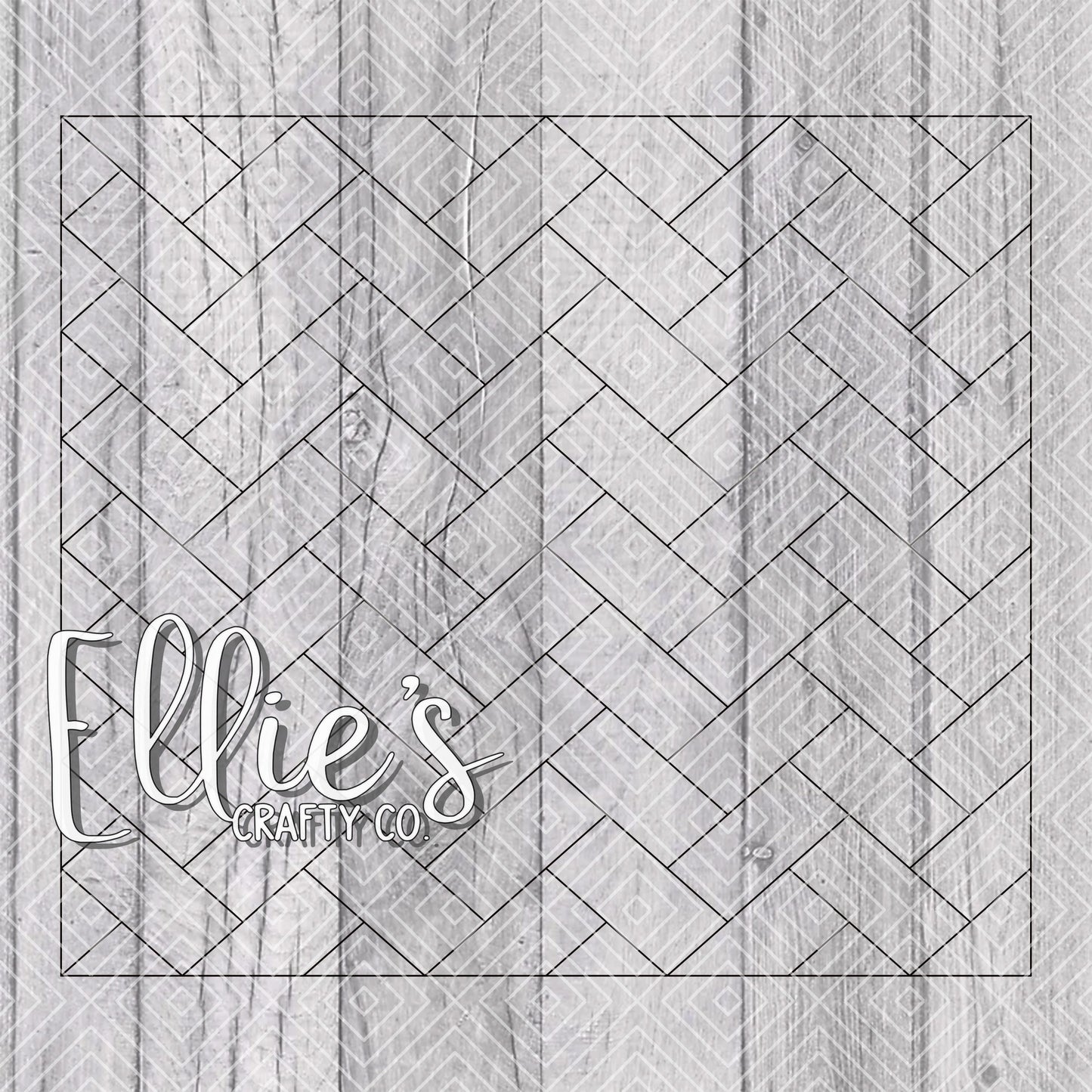 Herringbone Template for 20oz Skinny Straight Tumblers