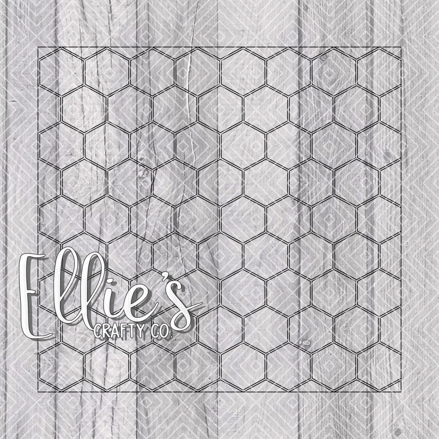 Honeycomb Template for 30oz Skinny Straight Tumblers