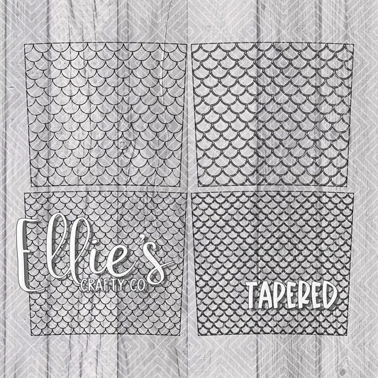 Mermaid and Dragon Template for 20oz Skinny Tapered Tumblers