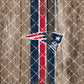Football Team Painted on Wood Tumbler Wrap