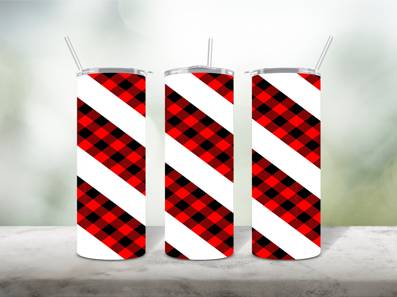 Twisted Buffalo Plaid Tumbler Wrap