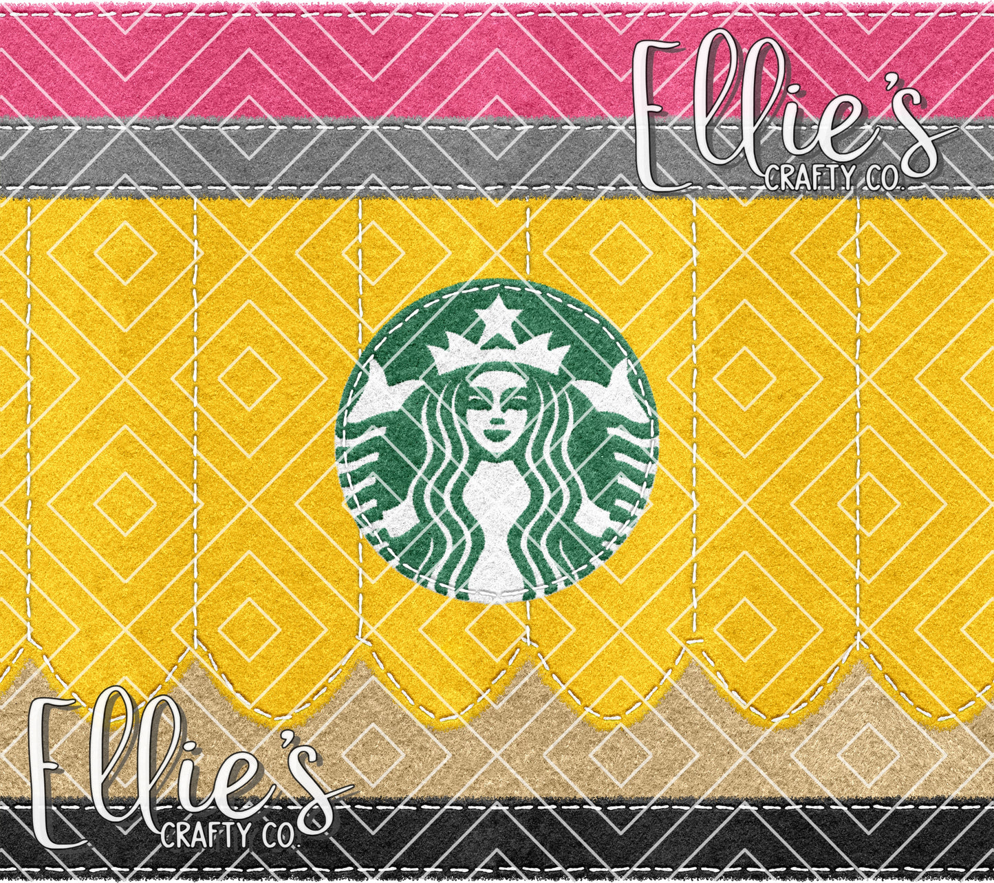 Starbucks Felt Pencil Tumbler Wrap