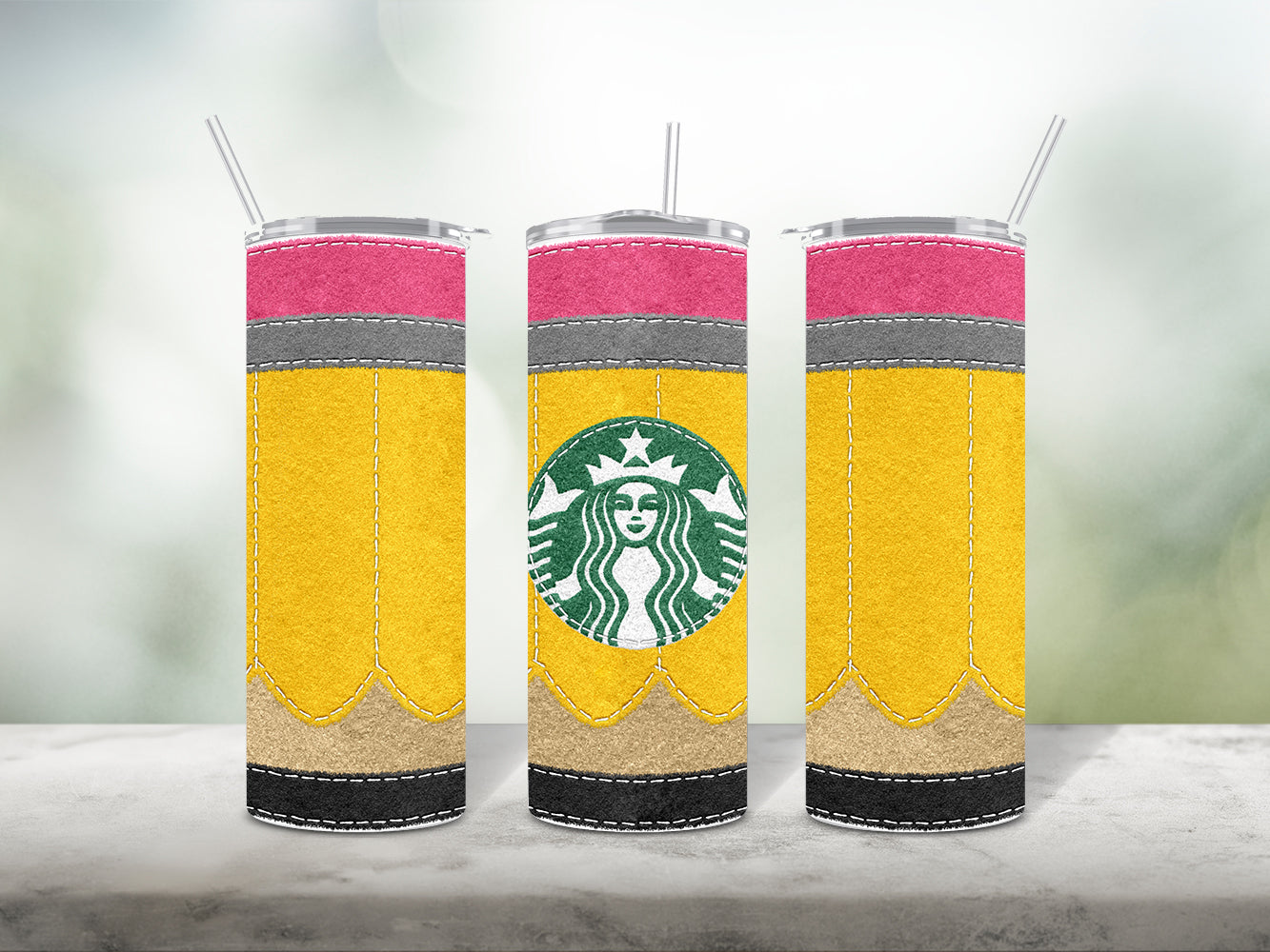 Starbucks Felt Pencil Tumbler Wrap