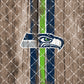 Football Team Painted on Wood Tumbler Wrap