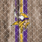 Football Team Painted on Wood Tumbler Wrap
