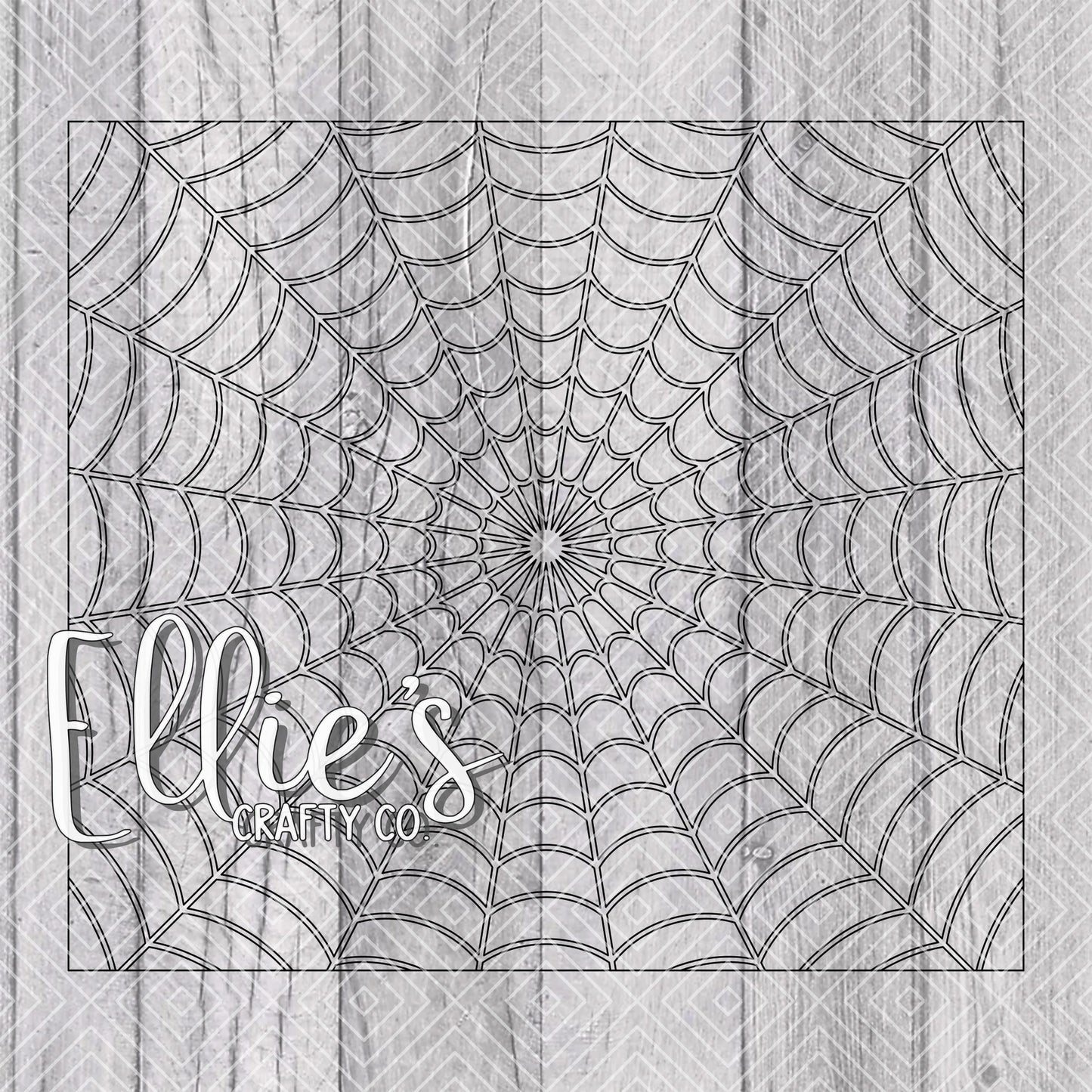 Spider Web Burst Template for 20oz Skinny Straight Tumblers