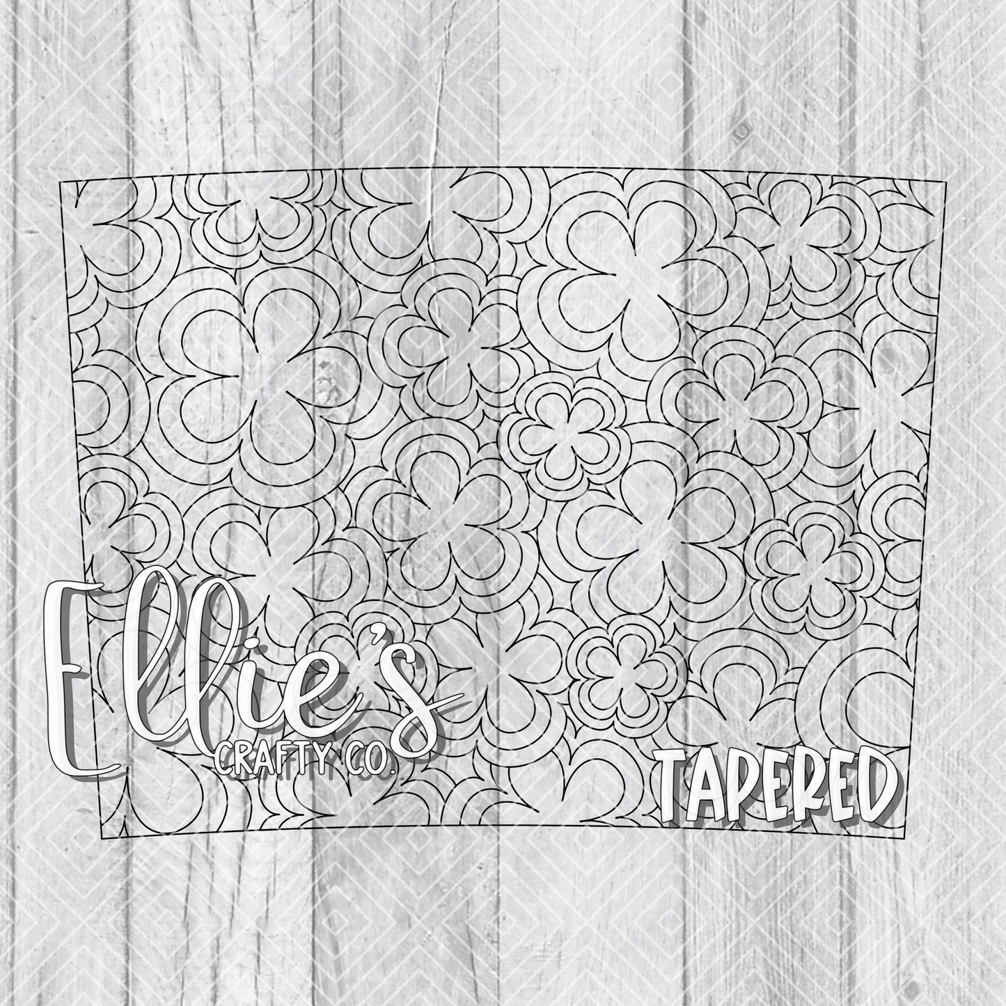 Flower Dreams Template for Built 20oz Tapered Tumblers