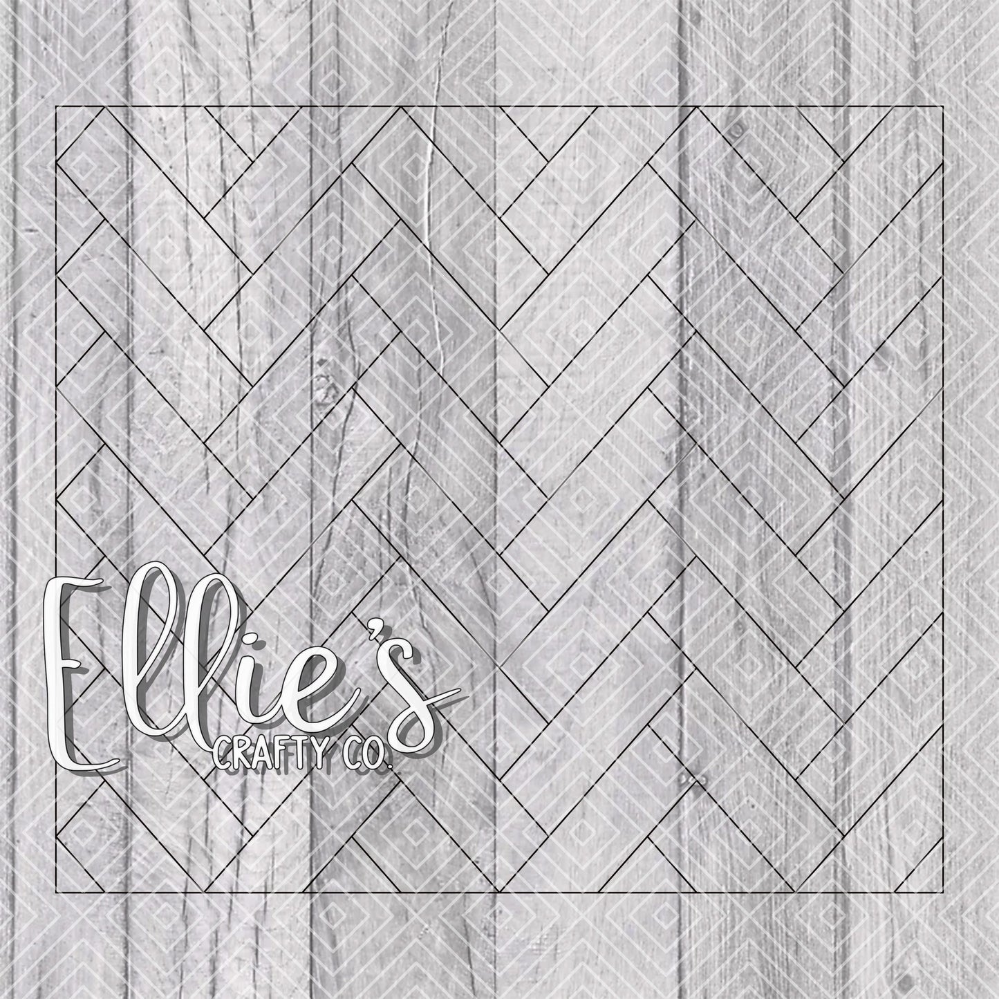 Herringbone Template for 20oz Skinny Straight Tumblers