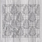 Christmas Cakes Burst Template for Straight Tumblers